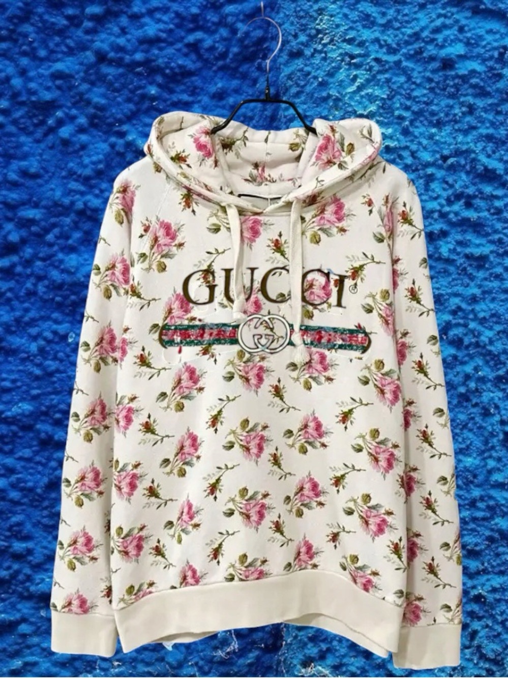Gucci Sweatshirt Hoodie Pullover Sweater Floral Flower Distressed Oversized Gift